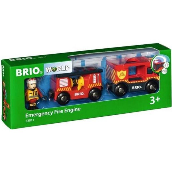 BRIO World - 33811 - Fire Truck Sound And Light - Träleksak