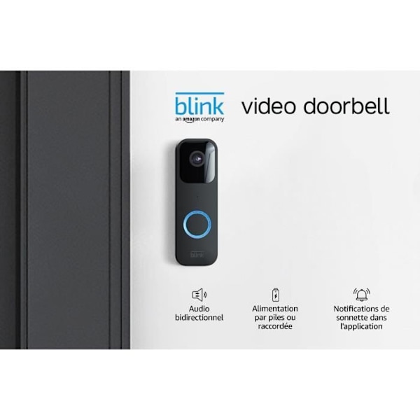 Intercom med synkroniseringsmodul 2 - BLINK HOME SÄKERHET - Svart