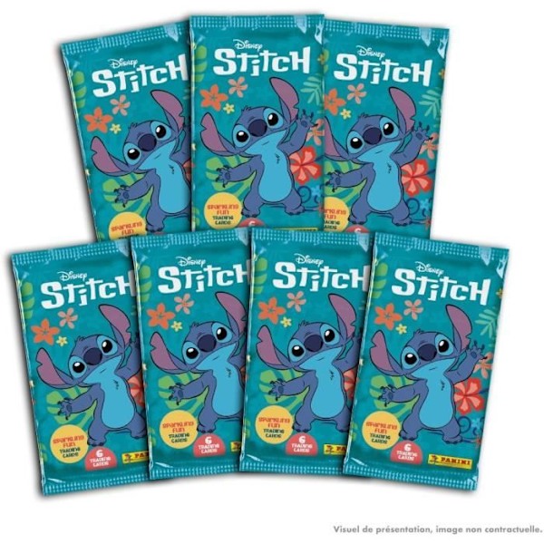 Metalllåda - PANINI - STITCH TC - 7 fickor - 42 kort