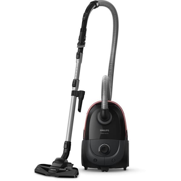 Dunkdammsugare med påse - PHILIPS - XD5123/10 - 900 W - 4 L - Svart