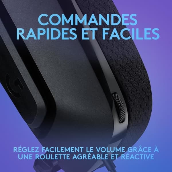 GAMING-headset - Lättvikt - LOGITECH G - G335 WIRED - SVART Discord-certifierad