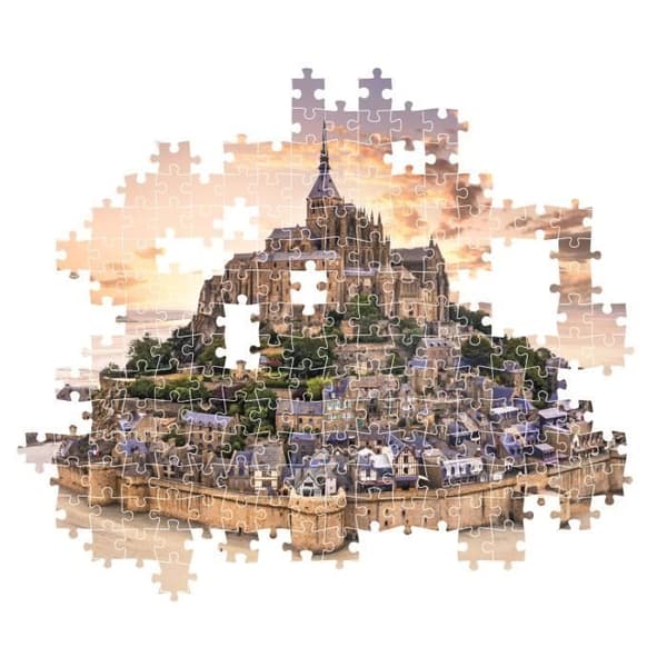 CLEMENTONI - Kompakt 1500 stycken - Mont Saint-Michel