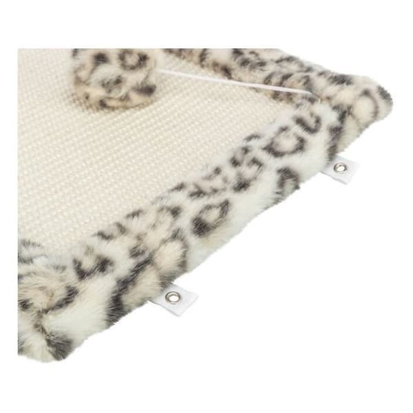 Klösmatta - TRIXIE - LEO - 55 x 35 cm - Krämfärgad leopardmönstrad