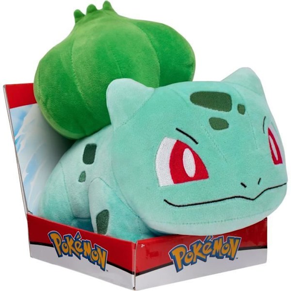 Plysch - BANDAI - Pokémon Bulbasaur - 30 cm, ren mjukhet och ömhet