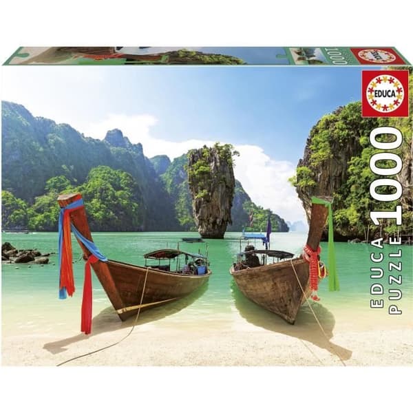 Pussel - EDUCA - James Bondön Thailand - 1000 bitar
