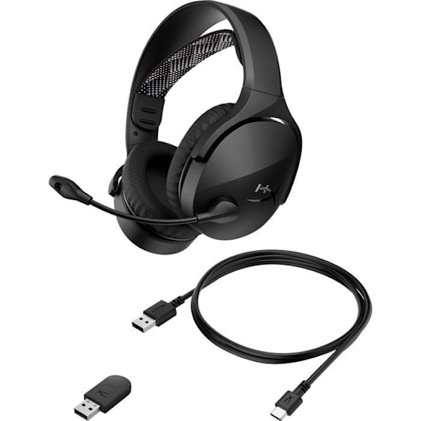 HyperX Cloud Jet trådlöst spelheadset - för PC och konsol - svart