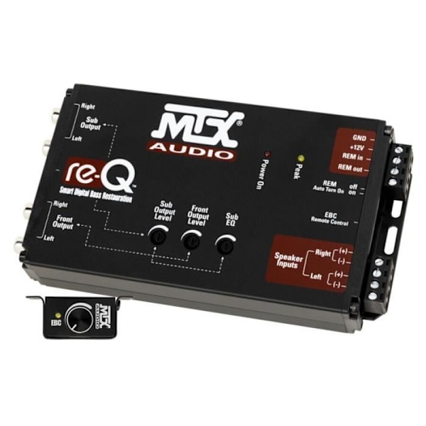 High-end processor högnivåingångar till RCA-utgångar - MTX AUDIO - re-Q