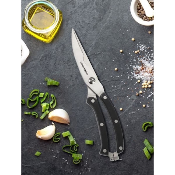 Knivset - ARTHUR MARTIN - AMC1277 - Knivset - 4 delar - Svart