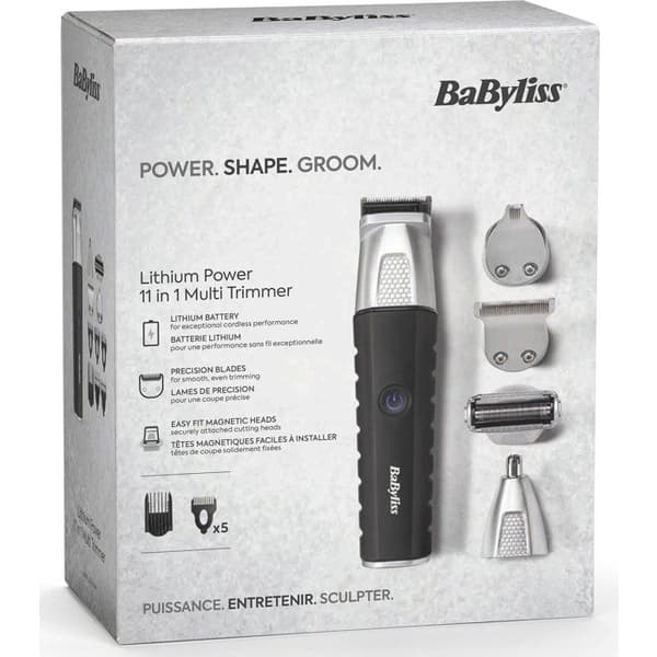 11-i-1 multifunktionell trimmer - BABYLISS - P1363E - Litiumbatteri - Vattentät - Komplett kit