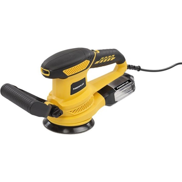 Orbitalslip - POWERPLUS - 450W - Ø 125 mm - Dammuppsamlingsbricka - Kardborresystem