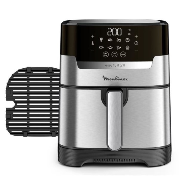 Moulinex First Oil + Grill 4.2 L Justerbar temperatur 8 Automatiska program Timer Digital Air Fryer EZ505D10
