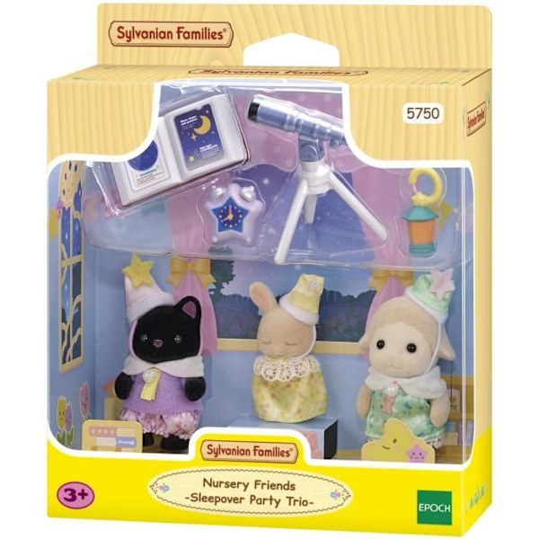 SYLVANIAN FAMILIES 5750 - Trion av pyjamaspartybebisar