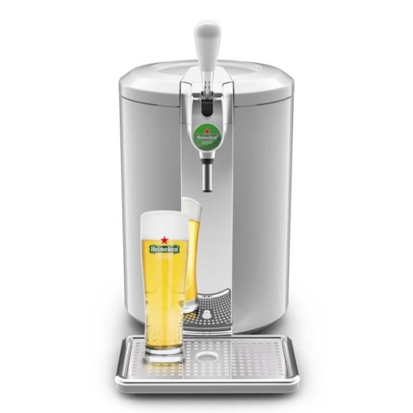 KRUPS Beertender VB452E10 Kompakt fatölsmaskin, kompatibel med 5L fat, Perfekt temperatur, Färsk och skummande öl
