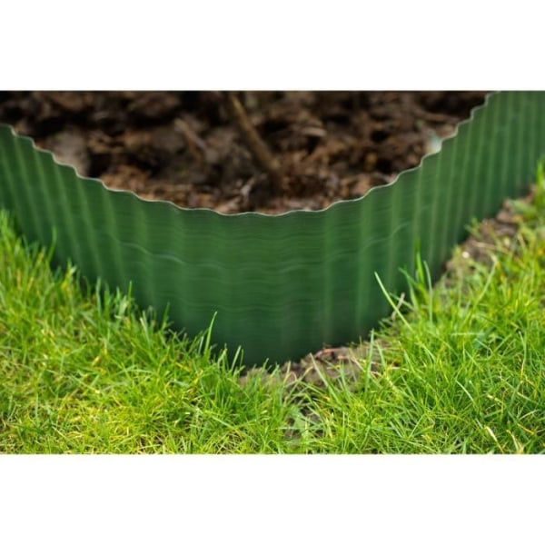 Grön gräsmatta av polyeten H15 cm * 9 meter