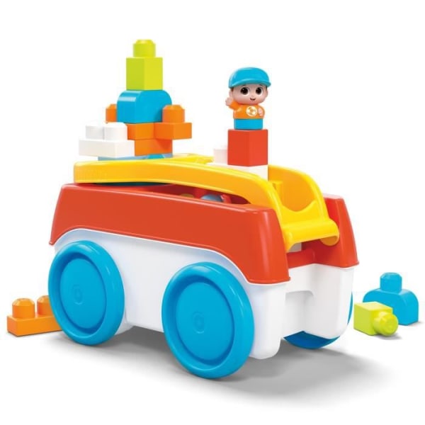Mega Bloks - Tourni Wagon - Construction Toy - 1st Age - 12 mån
