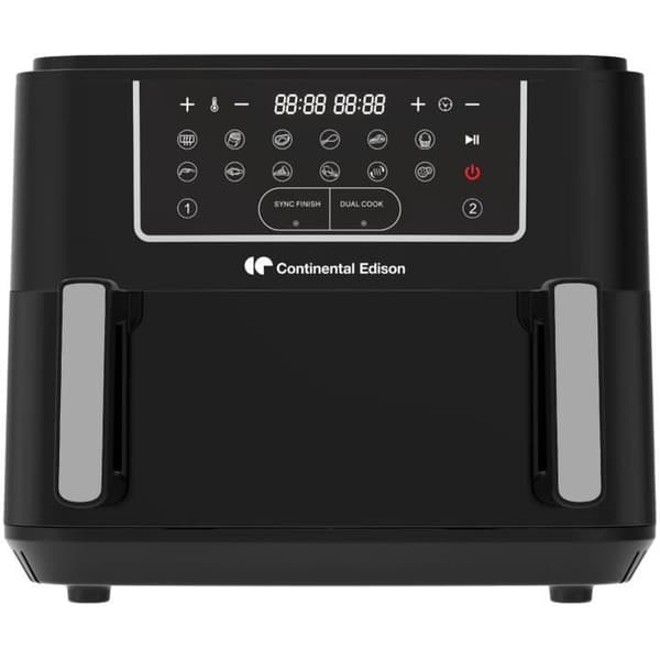 Continental Edison CEFR2400TB Airfryer - 2600 W - 10,5 L - Svart