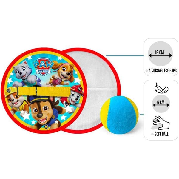Bollfångarspel - PAW Patrol - 2 kardborreband