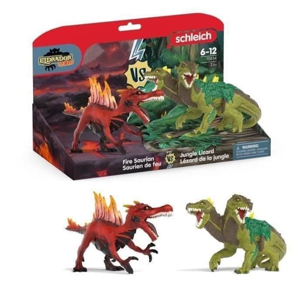 Schleich 70834 Eldrador Creatures Eldsaurian vs Djungelöda Figur