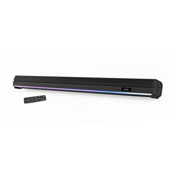 Lätt soundbar - INOVALLEY - BS11 -60W - LED - Bluetooth V5.0 - HDMI - USB 2.0 - micro SD - FM - 2400mAh batteri
