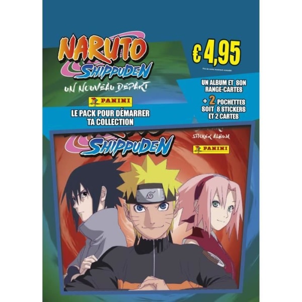 NARUTO SHIPPUDEN 2 - PANINI - Album + korthållare + 2 fickor