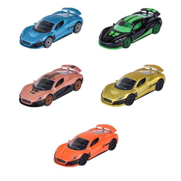 MAJORETTE - Rimac 5 fordonspresentpaket - åldrarna 3+