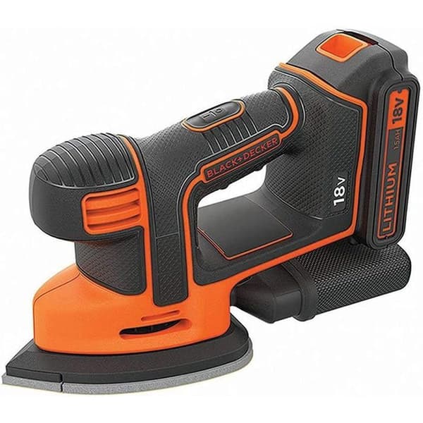 Sladdlös detaljslip - BLACK & DECKER - BDCDS18 18V - Musdesign - Dammpåse