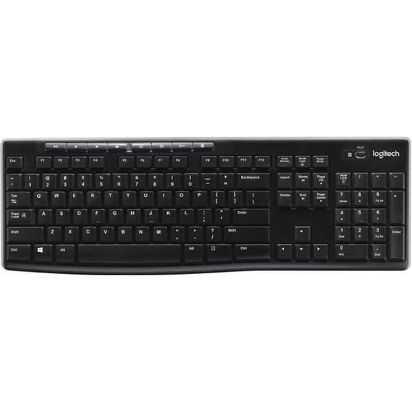 LOGITECH K270 trådlöst tangentbord - Azerty - PC / Mac - svart