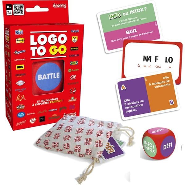 LOGO TO GO - Brädspel - LANSAY - Från 8 år