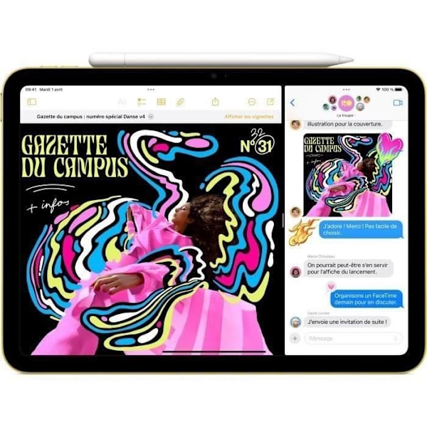 APPLE - iPad A16 (2025) - 11" - Wi-Fi + Cellular - 512 GB - Blå