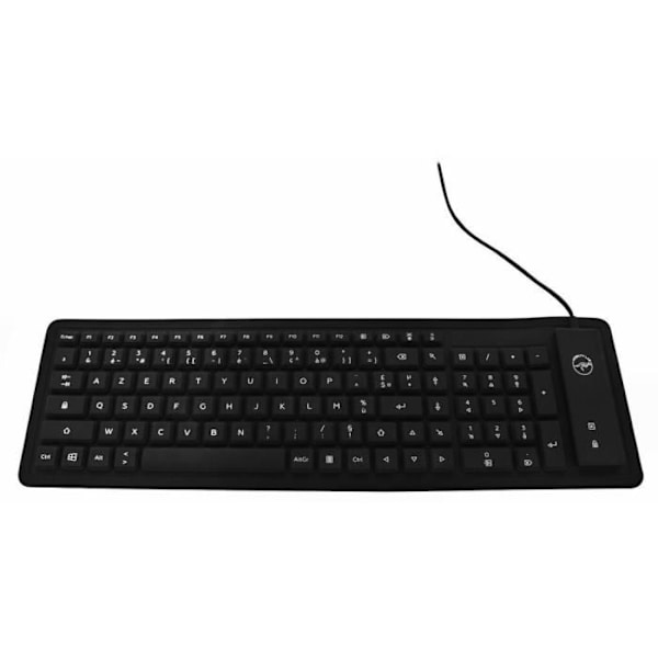 Mobility Lab flexibelt, vattentätt, vattentätt och roll-up tangentbord ML300559 Svart