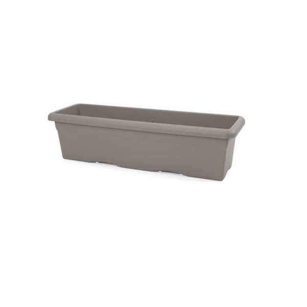 PLASTIKEN Rektangulär planter - 80 X 33 cm - Taupe