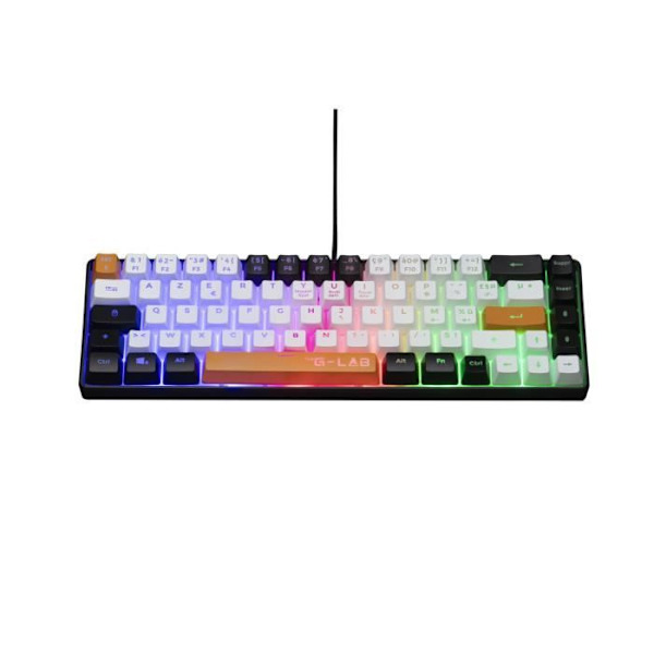 Speltangentbord - THE G-LAB - KEYZ-HYDRO-BKWO/FR - 60 % membran 3 färger svart + vit + orange