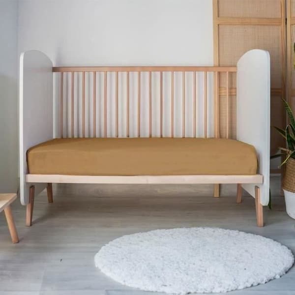 Dra-på-lakan - P'TIT DODO - 70 x 140 cm - Jersey - Karamell