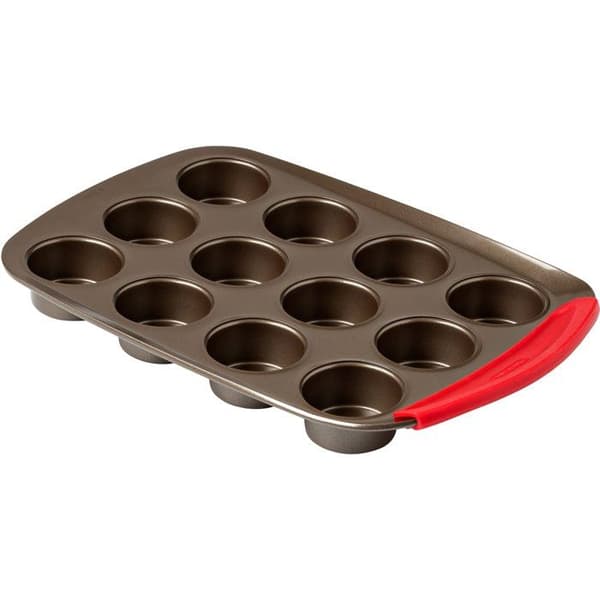 Muffinsplåt - PYREX - 1452002 - Kolstål - Non-stick - 12 hål