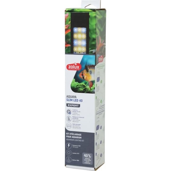Ljuslist - Zolux - Smal LED dimbar - Justerbar och anpassningsbar som ersättning för ett T8 eller T5 neonrör - 40 cm