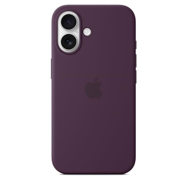 APPLE iPhone 16 - Silikonfodral med MagSafe - Plommon