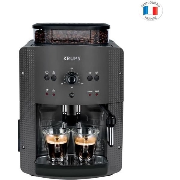 KRUPS EA810B70 - KRUPS Essential Espressomaskin - Thermoblock - Integrerad kaffekvarn - 15 bar - 1.7L vattentank - Svart