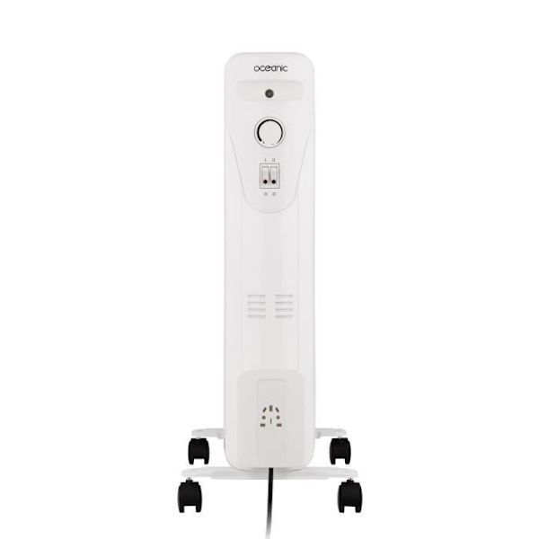 Elektriskt oljebadradiator - 2000 watt - Oceanic - 3 Powers - 9 Elements - Mobile - White