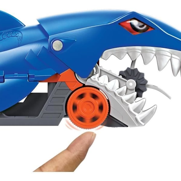 Hot Wheels - Transporter Shark - Bana / Liten bil - Ålder 4 - Blå - HotWheels City