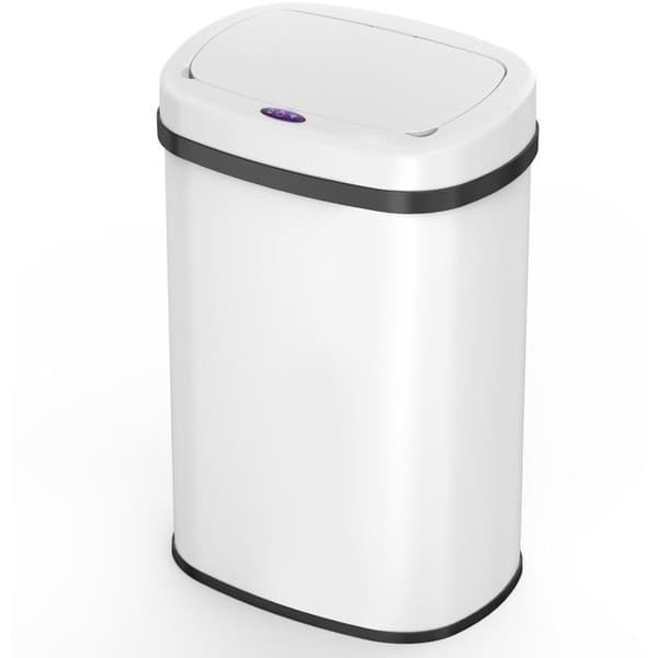 Automatisk kökssoptunna - MAJESTIC - KITCHEN MOVE - 58 L - Vit - Rostfritt stål med kant