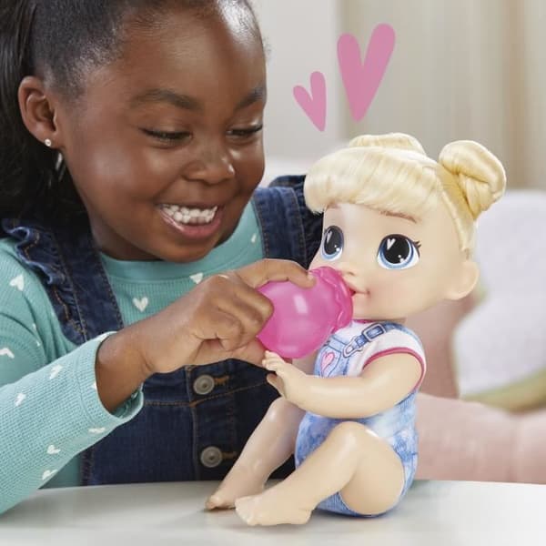 Baby Alive, Harper Hugs Crawling, 27 cm elektronisk docka som kryper, blont hår, från 3 år