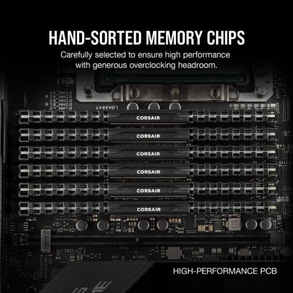 Corsair Memory PC DDR4 64GB (2*32) Lågprofil (CMK64GX4M2E3200C16)