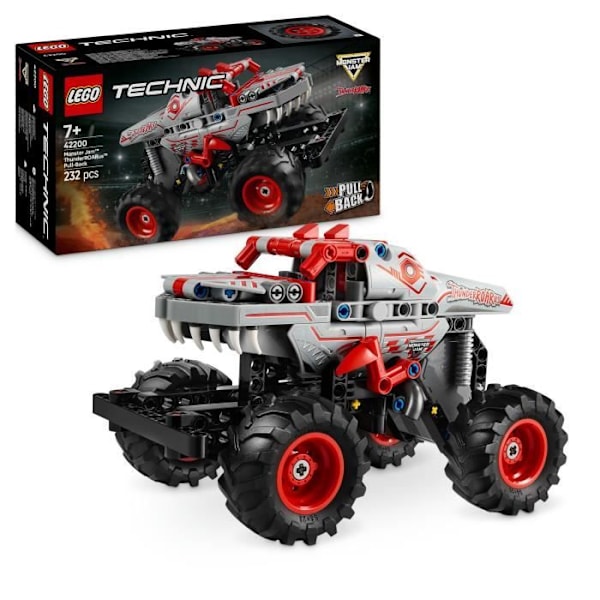 LEGO Technic 42200 Monster Jam ThunderROARus pull-back - Dinosaurie lastbil för 7 åringar