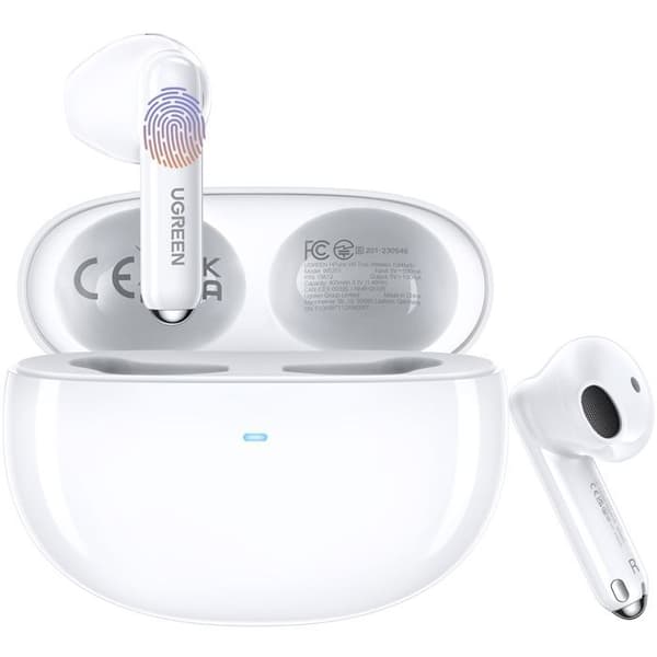 Trådlösa hörlurar - UGREEN - Modell H5 - Semi-In-Ear Bluetooth - Vita