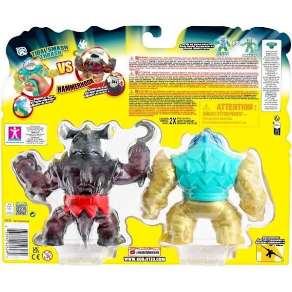 Thrash vs Hammerhead Figures - Deep Goo Sea - Goo Jit Z - 11 cm - Moose Toys