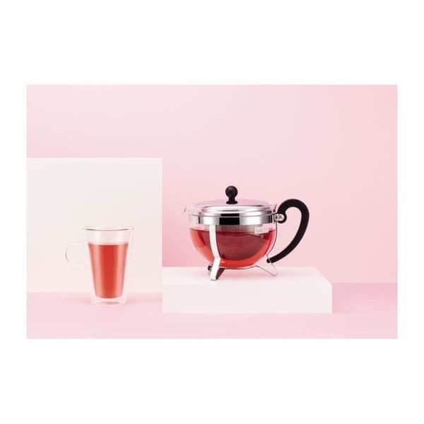 BODUM CHAMBORD Tekanna med sil 1,3L grå