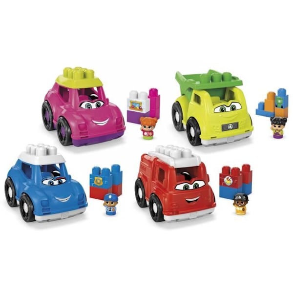 Mega Bloks - Lil' First Builders Vehicles (slumpmässig modell) - Building Bricks - 12 månader och uppåt - MEGA Bloks - CND62