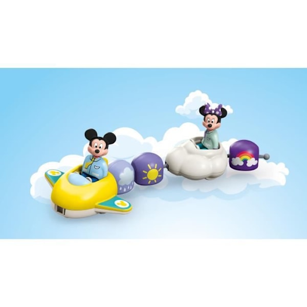 PLAYMOBIL 71697 Mickey och Minnie Cloud Train - Disney - Inkluderar Minnie, Mickey och ett Cloud Train Plan - Ages 1