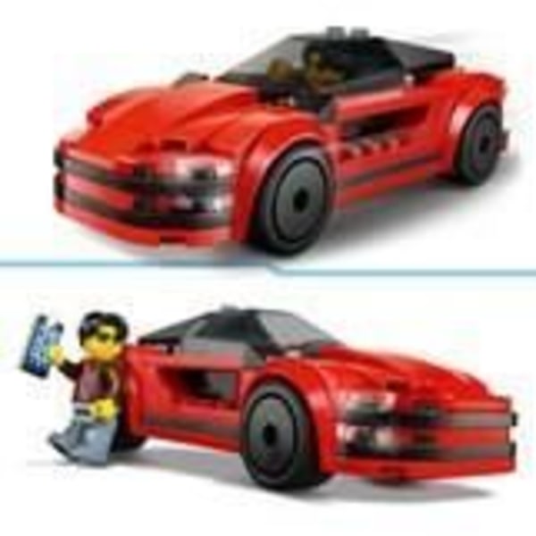 LEGO City 60448 Röd Sportbil - Byggleksak för 5-åriga pojkar