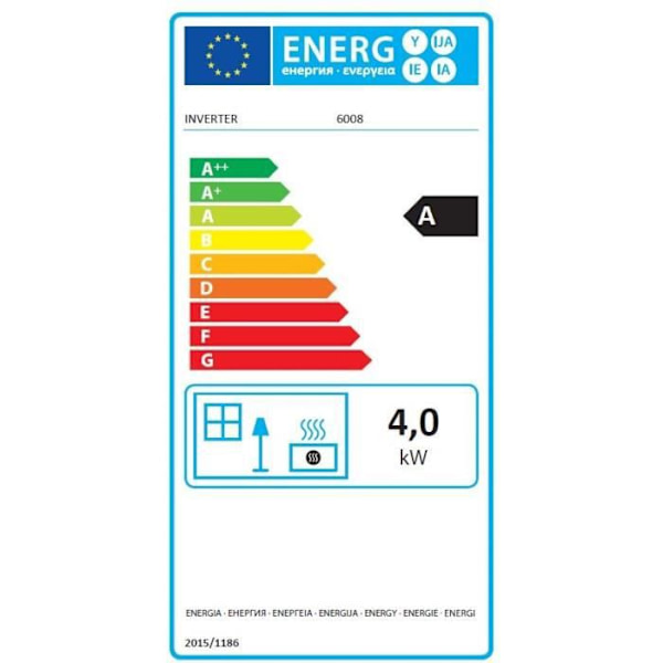 INVERTER 6008 - 4000 watt Elektronisk fotogenugn - ECO-funktion - 24-timmars programmering - CO2-detektor - Barnsäkerhet
